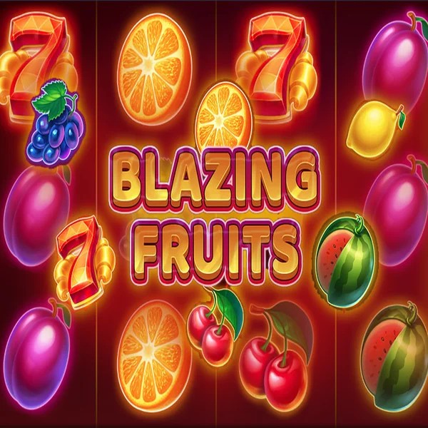 Blazing Fruits slot logo by Inbet Games at LeoVegas Casino